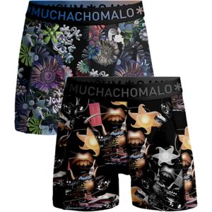 Muchachomalo boxershorts, heren boxers normale lengte (2-pack), Rolling Stones Beatles -  Maat: 3XL