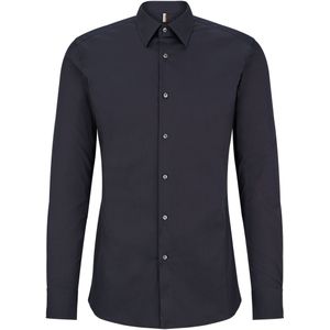 BOSS Hays slim fit overhemd, popeline, blauw