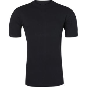 HOM Harro New T-shirt (1-pack), O-hals, zwart -  Maat: XXL