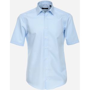 VENTI modern fit overhemd, korte mouw, popeline, blauw 46