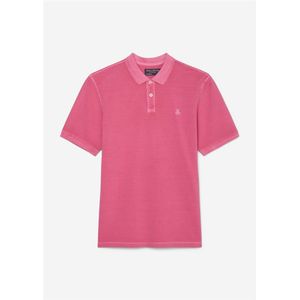 Marc O'Polo regular fit polo, heren poloshirt korte mouw, roze