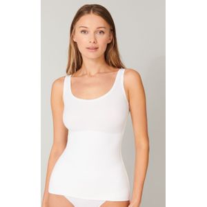 SCHIESSER Invisible Soft singlet (1-pack), dames onderhemd met schouderbandjes microvezelstof softshaper wit