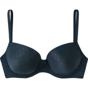SCHIESSER - Pure Jacquard - Beugel BH - Nachtblauw - 1-pack