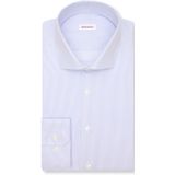 Seidensticker slim fit overhemd, popeline, blauw gestreept