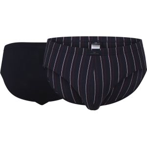 Gotzburg heren sport slip (2-pack), donkerblauw gestreept