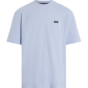 Calvin Klein Cotton Comfort Texture T-shirt, heren T-shirt korte mouw O-hals, blauw -  Maat: L