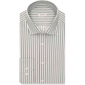 Seidensticker - Businessoverhemd - Zwart - Shaped 1/1 Kentkraag - Gestreept