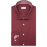 Seidensticker slim fit overhemd, popeline, rood