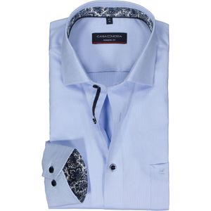 CASA MODA modern fit overhemd, structuur, blauw