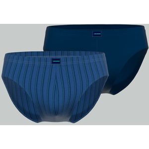 Ceceba heren sport slip (2-pack), middenblauw gestreept