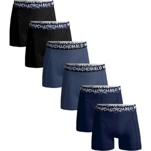 Muchachomalo boxershorts, heren boxers normale lengte (6-pack), 6-pack Solid -  Maat: L