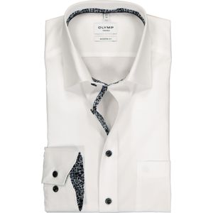 OLYMP Tendenz modern fit overhemd, wit (contrast) 42