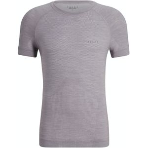 FALKE heren T-shirt Wool-Tech Light, thermoshirt, grijs (grey-heather) -  Maat: S