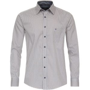 CASA MODA Sport casual fit overhemd, twill, geel dessin