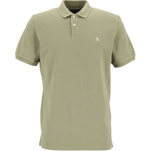 Marc O'Polo regular fit polo, heren poloshirt, olijfgroen -  Maat: S