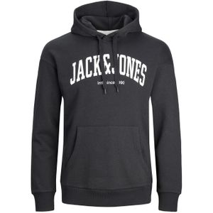 JACK & JONES Josh sweat hood regular fit, heren hoodie katoenmengsel met capuchon, zwart -  Maat: XXS