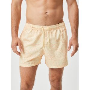 Bjorn Borg Print Swim Shorts, heren zwembroek, geel dessin