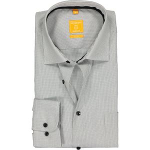 3 voor 99 | Redmond modern fit overhemd, zwart-wit geruit 43/44