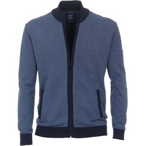 Redmond heren vest katoen, opstaande kraag, blauw (middeldik) -  Maat: 6XL