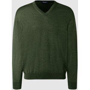 Gebreide pullover van scheerwol met V-hals