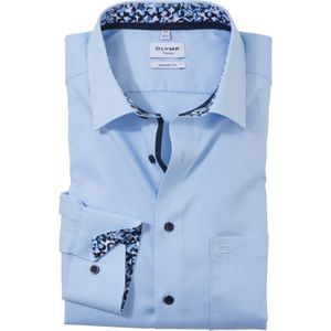 OLYMP Tendenz modern fit overhemd, structuur, bleu
