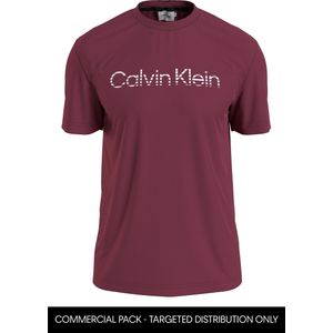 Calvin Klein Degrade Logo T-shirt, heren T-shirt korte mouw O-hals, rood -  Maat: L