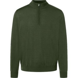 MAERZ Classic Fit heren schipperstrui wol, groen
