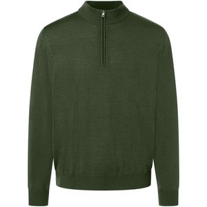 MAERZ Classic Fit heren schipperstrui wol, groen