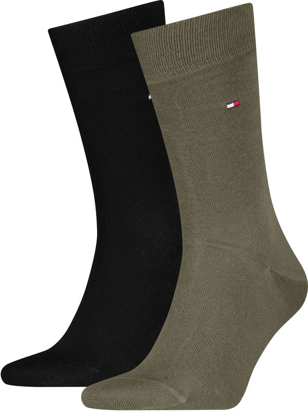 Tommy Hilfiger Sock Classic (2-pack), heren sokken, army groen