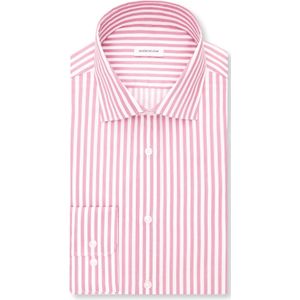Seidensticker slim fit overhemd, popeline, rood gestreept