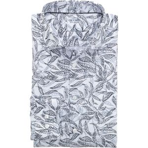 OLYMP 24/7 Level 5 body fit overhemd, popeline, wit dessin