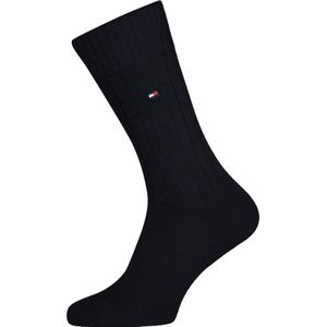 Tommy Hilfiger True America Socks (2-pack), herensokken katoen, blauw -  Maat: 43-46