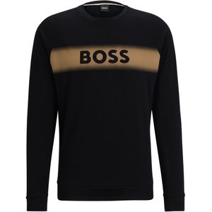 BOSS Authentic sweatshirt, heren lounge trui, zwart -  Maat: XXL
