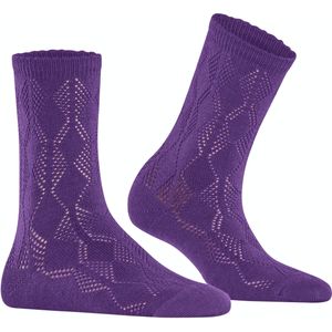 FALKE Argyle Vibe damessokken, paars (petunia)