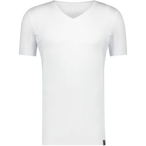 RJ Bodywear Sweatproof T-shirt (1-pack), heren T-shirt met anti-zweet oksels en rug, V-hals, wit -  Maat: M