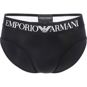 Emporio Armani Brief Iconic (1-pack), heren slip zonder gulp, zwart -  Maat: XL