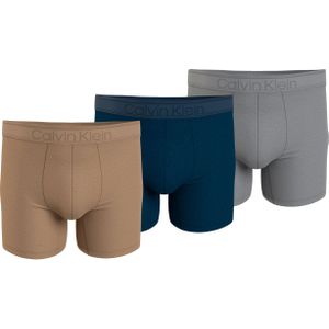 Calvin Klein Boxer Briefs (3-pack), heren boxers extra lang, multicolor -  Maat: S