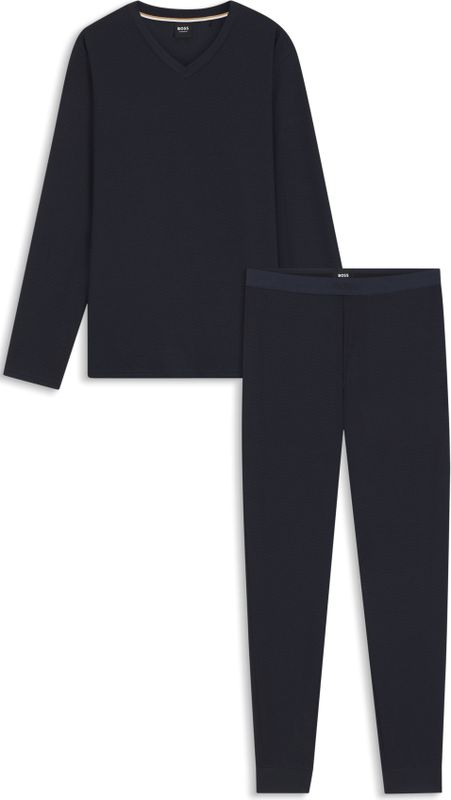 BOSS Energetic Long Set, heren pyjama set, donkerblauw