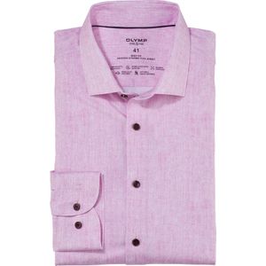 OLYMP 24/7 Level 5 body fit overhemd, tricot, pink