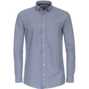 3 voor 99 | Redmond comfort fit overhemd, popeline, blauw met wit geruit