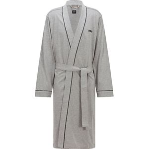 BOSS Kimono, heren ochtendjas (dun), middengrijs -  Maat: XL