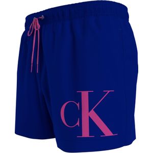 Calvin Klein - Badkleding - Blauw - Polyester - Zwemshorts met Logoprint