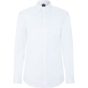 BOSS Hays slim fit overhemd, structuur, wit