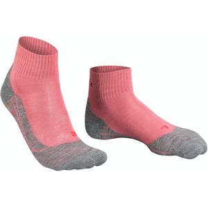 FALKE TK5 Wander Short dames trekking sokken kort, roze (mixed berry) -  Maat: 37-38