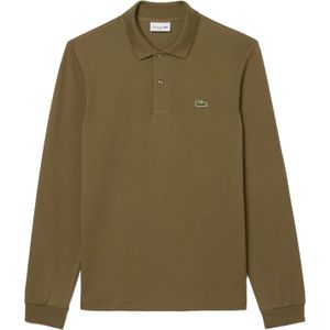 Polo Lacoste Men L1312 Longsleeve Classic Fit Olive-3