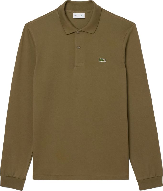 Polo Lacoste Men L1312 Longsleeve Classic Fit Olive-3
