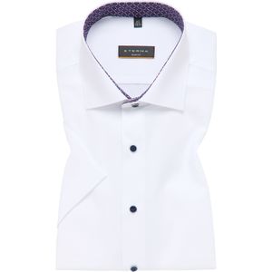ETERNA slim fit overhemd korte mouw, Oxford, wit (contrast) 44