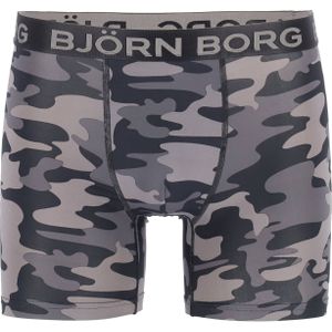 Bjorn Borg Boxers Performance microfiber, zwart camo print -  Maat: XXL