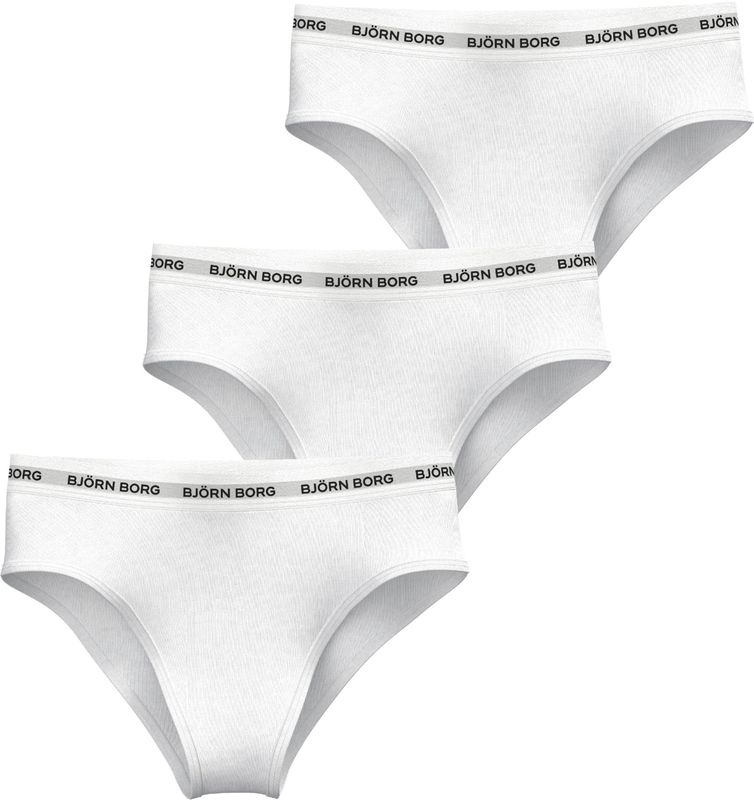 Björn Borg - Logo Highwaist Briefs - Set van Drie - Katoenen Stretchkwaliteit
