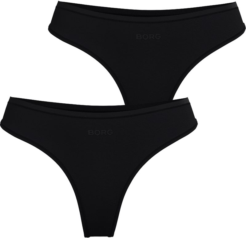 Bjorn Borg - Soft Touch - Thong - Zwart - 2-pack